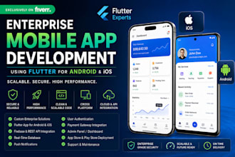 enterprise mobile app development using flutter for android and ios app