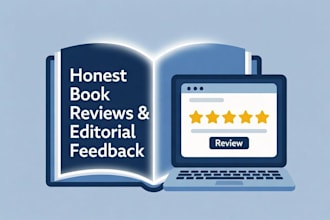 read and provide an honest editorial review of your books