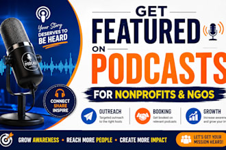do podcast guest outreach for ngos, nonprofits and social impact brands