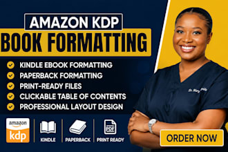 book formatting for kindle ebook and paperback