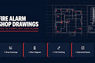 design nfpa 72 fire alarm shop drawings and riser diagram