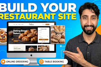 build restaurant, cafe, bakery, coffee shop, and catering website