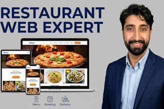 create restaurant, cafe, bakery, coffee shop, catering and fast food website