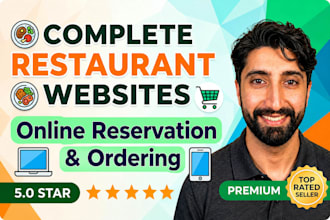 develop a professional restaurant website with online ordering