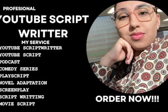 write engaging youtube scripts, audience retaining anime, comic, play stories