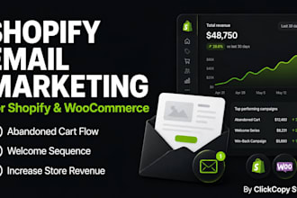 write ecommerce email marketing copy for shopify and woocommerce