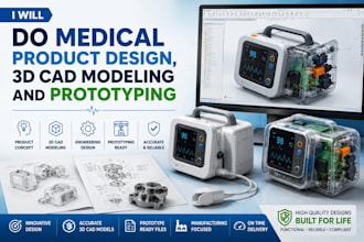 do medical product design, 3d cad modeling and prototyping