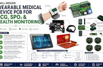design wearable medical pcb device pcb for ecg spo2 and health monitoring