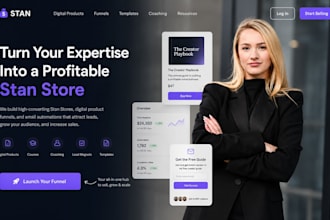 setup stan store digital product store and sales funnel cta optimization