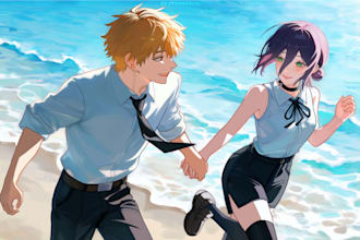 draw anime and chibi illustration
