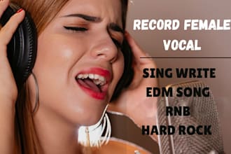 write and record hard rock, edm, and rnb song