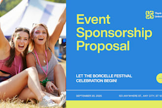 design sponsorship pitch deck event sponsor proposal deck brand partnership deck
