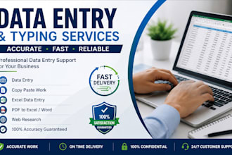 do data entry and typing work professionally