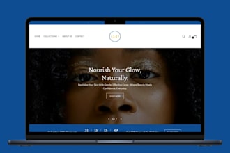 design skincare shopify store beauty website skincare website