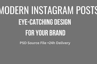 design modern instagram posts for your brand