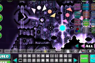 create geometry dash decoration of your level and layout to a rated worthy level