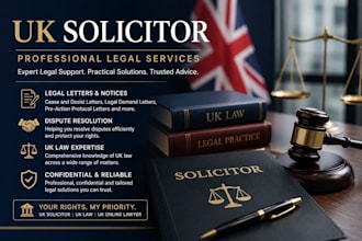 draft UK solicitor for legal notices and demand letters, UK law business