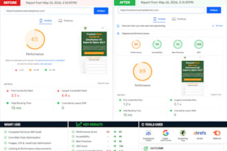 do technical SEO audit and fix core web vitals