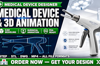 do medical device product design, 3d medical animation and cad modeling