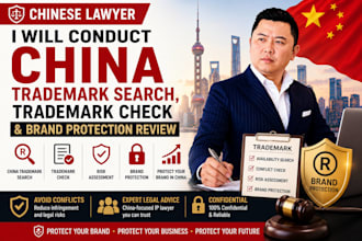 conduct china trademark search, trademark check and brand protection review
