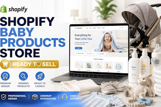build shopify baby product dropshipping store baby gear baby essential ecommerce