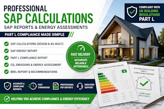 provide sap calculations sap reports sap energy assessment and part l compliance