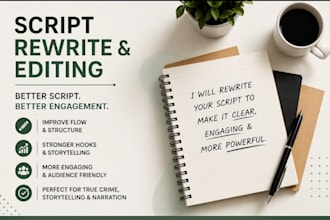 rewrite and improve your youtube script for better engagement