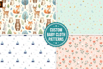 design kids seamless vector pattern