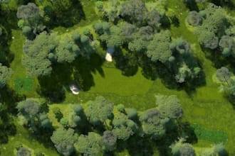 draw 3d golf course design, golf resort, golf course terrain, mini golf course