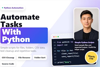 create a python automation script