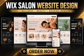 design wix beauty salon booking website with appointments and online payments