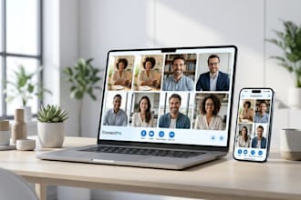 develop custom video conference app and live streaming app with website