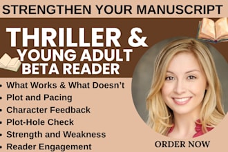 beta read ya contemporary horror suspense fiction thriller fantasy novels