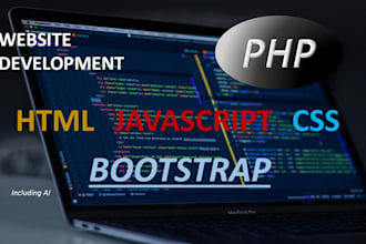 design and develop full PHP website or web applications