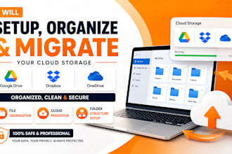 setup organize migrate your cloud storage google drive, dropbox onedrive cleanly