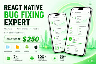 fix react native app bugs and firebase issues