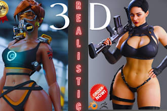 create realistic unreal engine nsfw 3d game characters with daz 3d modeling