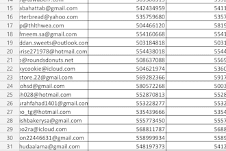 have a big database for restaurants in saudi arabia