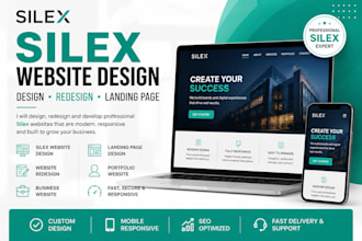 create silex website design, redesign and landing page