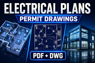 design electrical plans and permit drawing for your floor plan