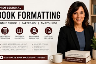 do kindle ebook formatting, book formatting, paperback amazon KDP layout design