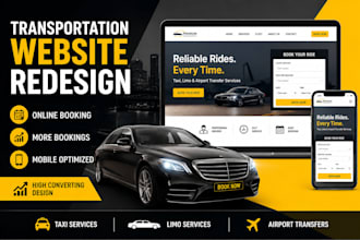 redesign your transportation website and taxi website for more bookings