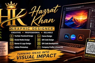 design eye catching youtube thumbnails ,social posts