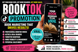 do book promotion, booktok promotion, and ebook marketing