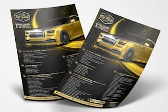 design a clean professional flyer