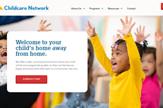 wix home daycare website in home daycare website after school care website