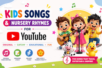 compose custom kids songs and nursery rhymes for youtube