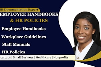 write professional employee handbook HR policies and workplace manuals
