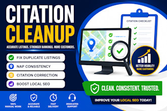 do citation cleanup and fix duplicate business listings for local SEO