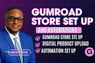 gumroad store for digital product, gumroad automation, gumroad product listing